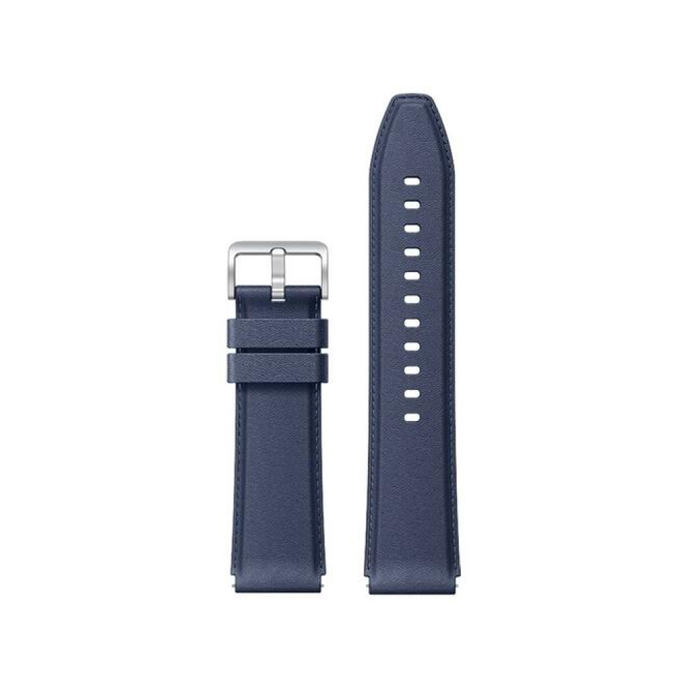 Ремешок кожаный для Xiaomi Watch S1, синий